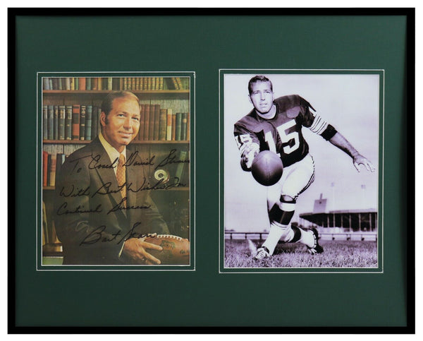 Bart Starr Signed Framed 16x20 Photo Display w/ Extensive Inscription Packers