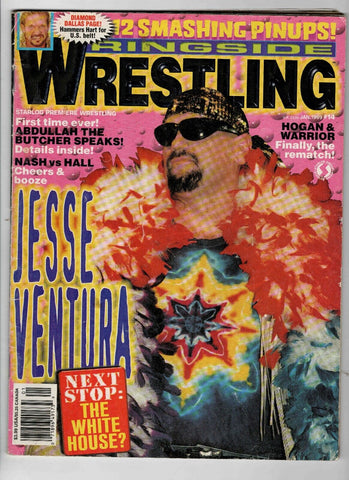 VINTAGE Jan 1999 Ringside Wrestling Magazine Jesse Ventura Ultimate Warrior