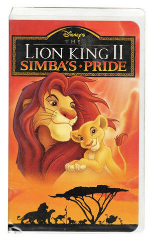 Lion King II Simba's Pride VINTAGE VHS Cassette in Clamshell Case