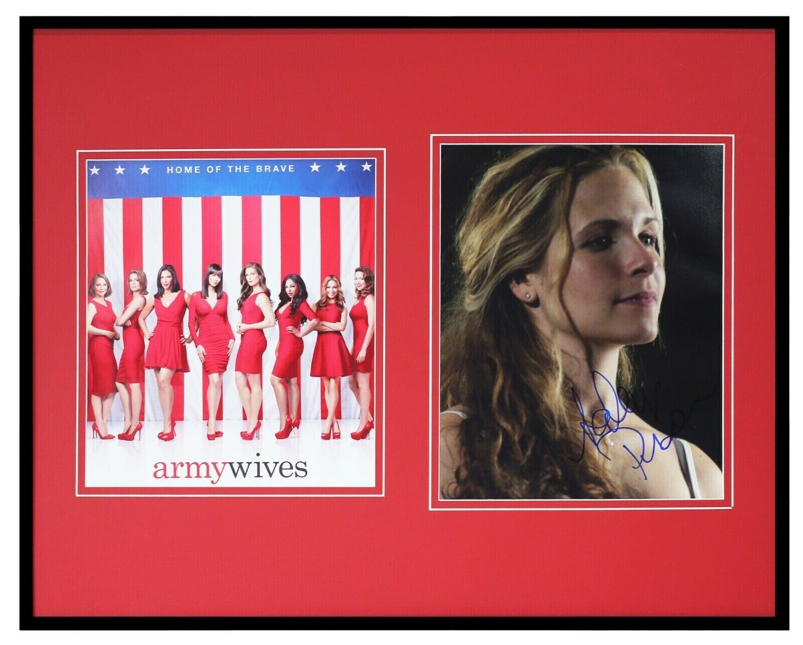 Sally Pressman Signed Framed 16x20 Photo Set AW Army Wives