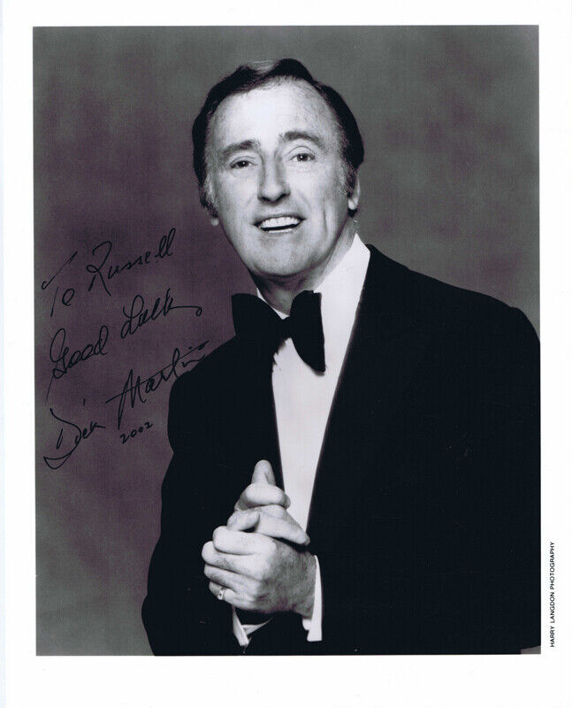 Dick Martin Signed Vintage 8x10 Photo Laugh In