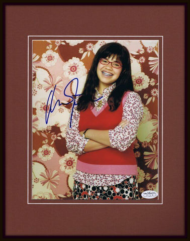 America Ferrera Signed Framed 11x14 Photo Display JSA Ugly Betty