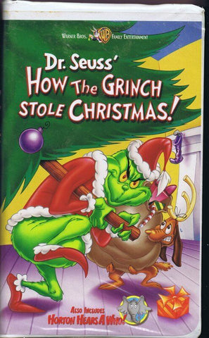 Dr. Seuss': How the Grinch Stole Christmas (2000) VINTAGE VHS Cassette 