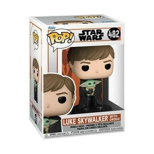 NEW SEALED 2022 Funko Pop Figure Star Wars Mandalorian Luke Skywalker + Grogu