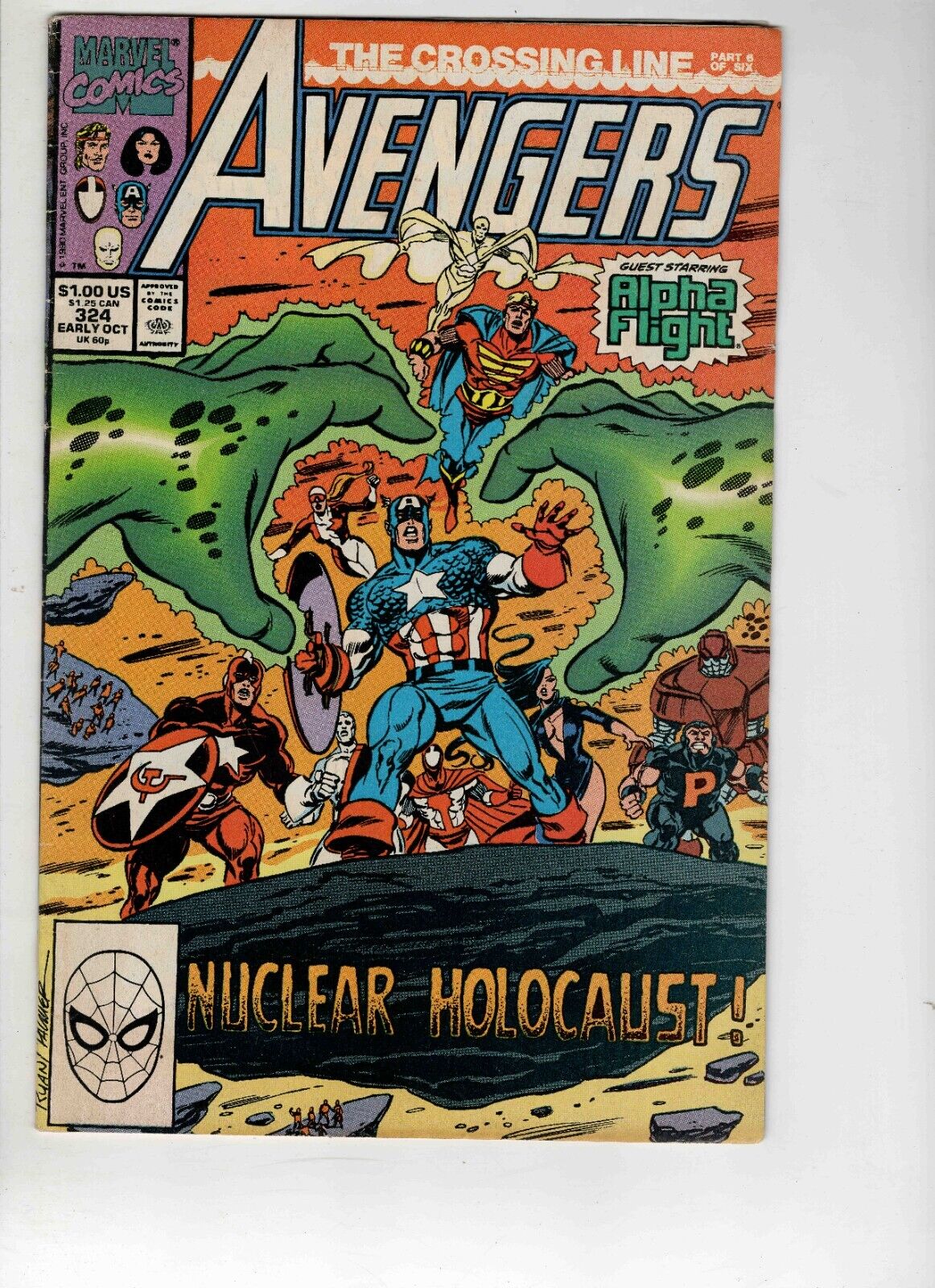 Avengers #324 VINTAGE 1990 Marvel Comics