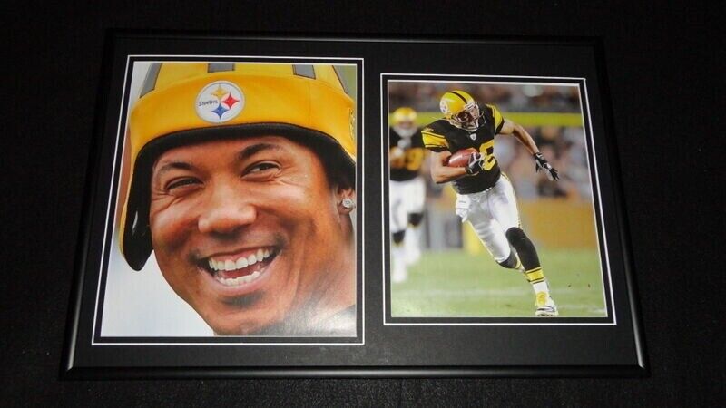 Hines Ward Steelers Framed 12x18 Photo Display 