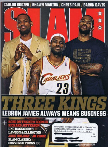 ORIGINAL Vintage April 2005 Slam Magazine Lebron James Kobe Bryant