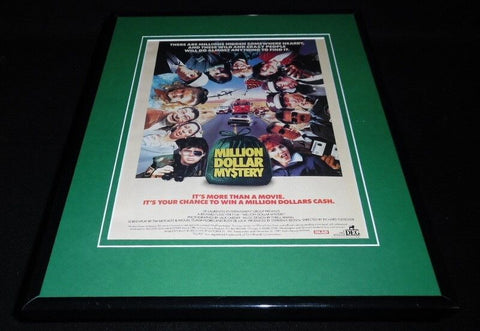 Million Dollar Mystery 1987 Framed 11x14 ORIGINAL Vintage Advertisement 