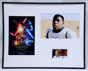 John Boyega Signed Framed 16x20 Photo Poster Set JSA Star Wars 