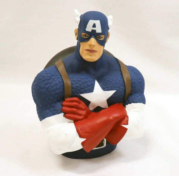 VINTAGE Monogram Marvel Captain America 7" Vinyl Bust Bank