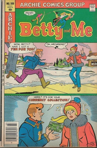 Betty and Me #109 ORIGINAL Vintage 1980 Archie Comics w/ Star Trek Movie Ad