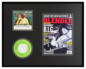 Notorious BIG Framed 16x20 Mo Money Mo Problems CD & Photo Display 