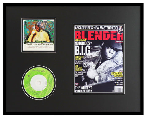 Notorious BIG Framed 16x20 Mo Money Mo Problems CD & Photo Display 