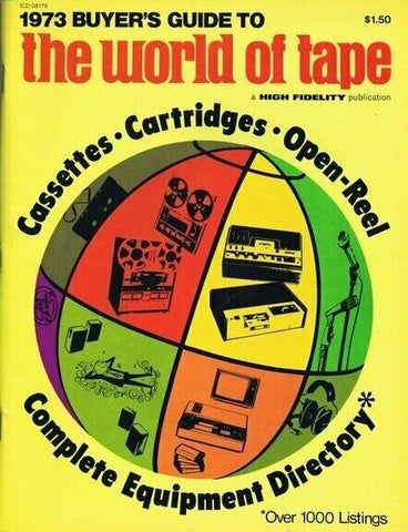 ORIGINAL Vintage 1973 High Fidelity Buyer's Guide to the World of Tape Magazine