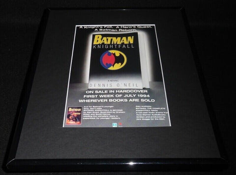 1994 Knightfall Batman DC Comics Framed 11x14 ORIGINAL Vintage Advertisement 