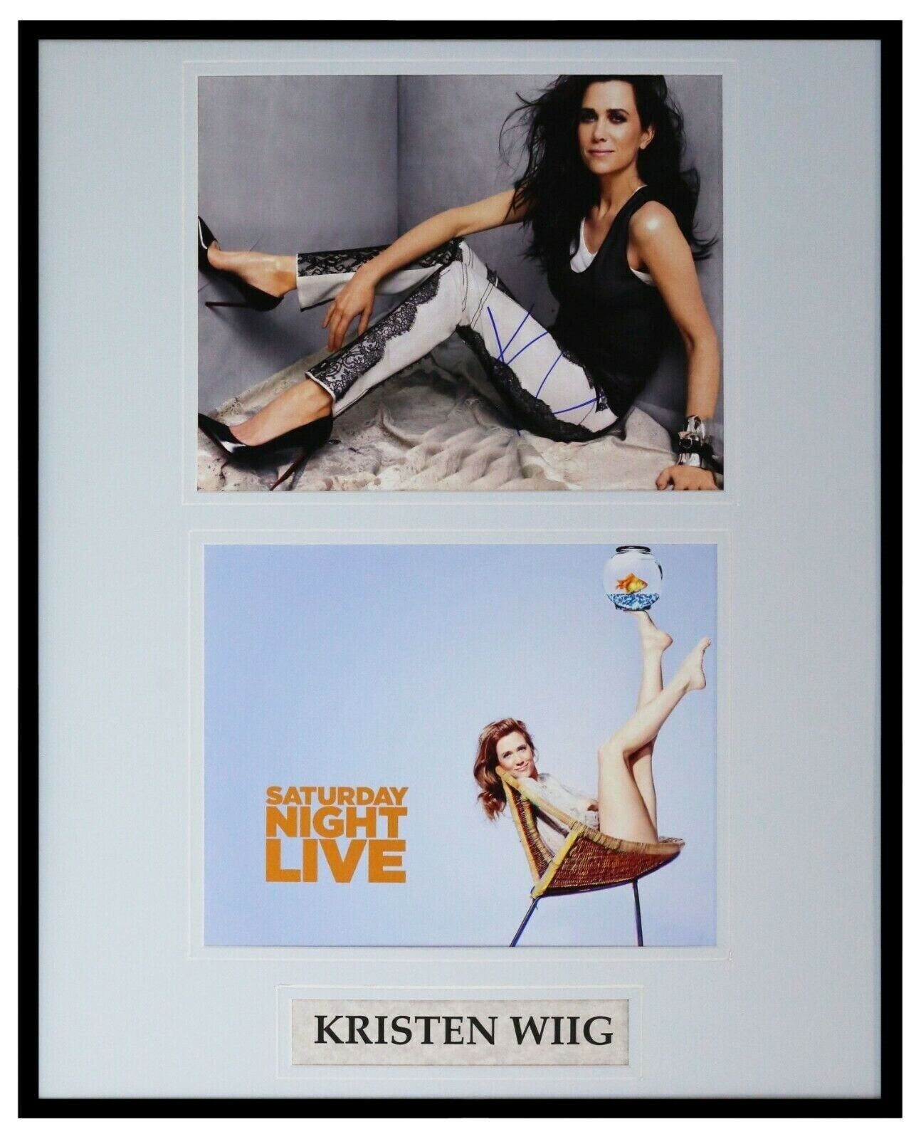 Kristen Wiig Signed Framed 16x20 Photo Display Saturday Night Live