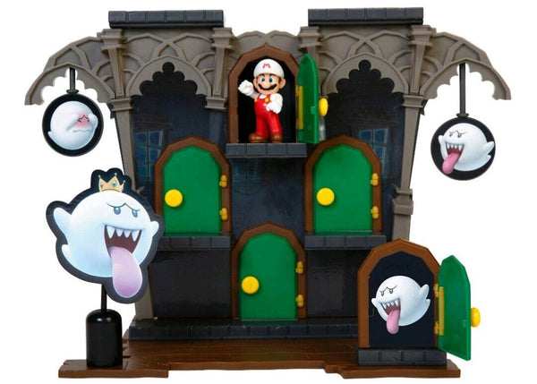 NEW SEALED Nintendo Deluxe Boo Mansion Playset w/ Mario Figure Target Exclusive