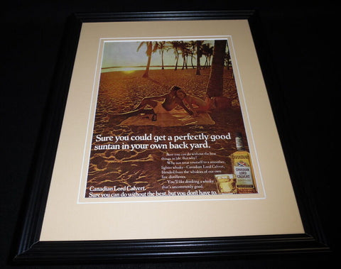 1971 Canadian Lord Calvert Whiskey 11x14 Framed ORIGINAL Vintage Advertisement 