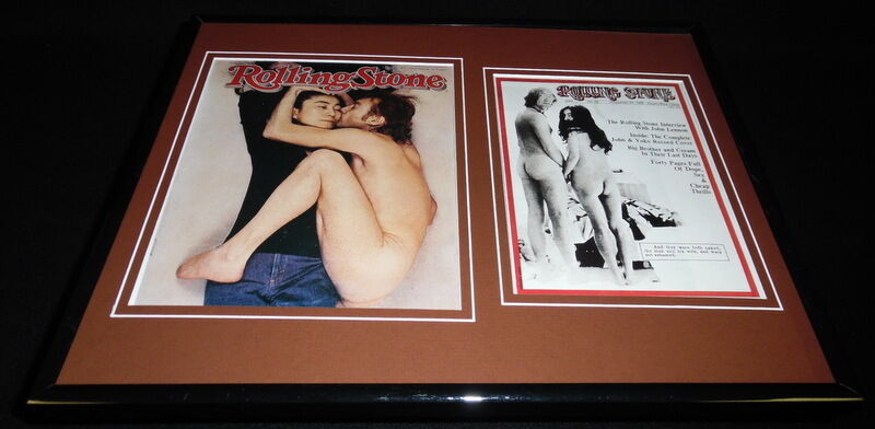 John Lennon & Yoko Ono Framed 11x14 Rolling Stone Cover Set