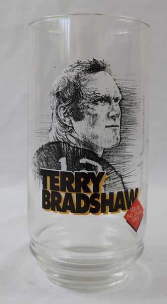 VINTAGE 1996 Eat n Park Terry Bradshaw Glass Steelers