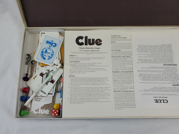 VINTAGE 1986 Parker Brothers Clue Board Game