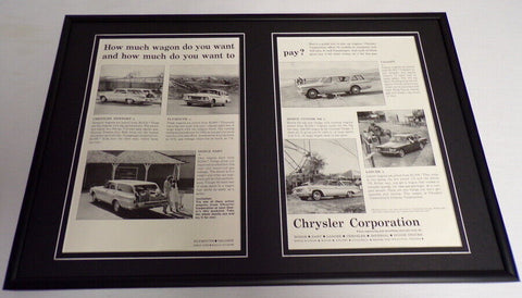 1962 Chrysler Newport Dodge Dart Framed ORIGINAL 12x18 Advertising Display 