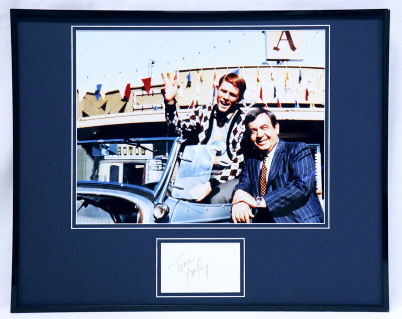 Tom Bosley Signed Framed 16x20 Photo Display Happy Days w/ Ron Howard