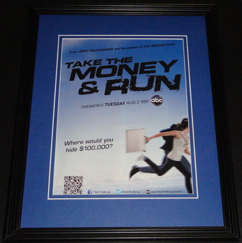 Take the Money & Run 2011 11x14 ORIGINAL Vintage Advertisement ABC