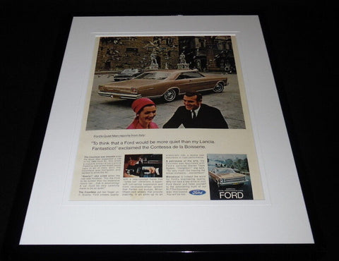 1966 Ford XL Framed 11x14 ORIGINAL Vintage Advertisement Contessa