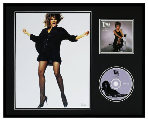 Tina Turner Framed 16x20 Private Dancer CD & Photo Display  