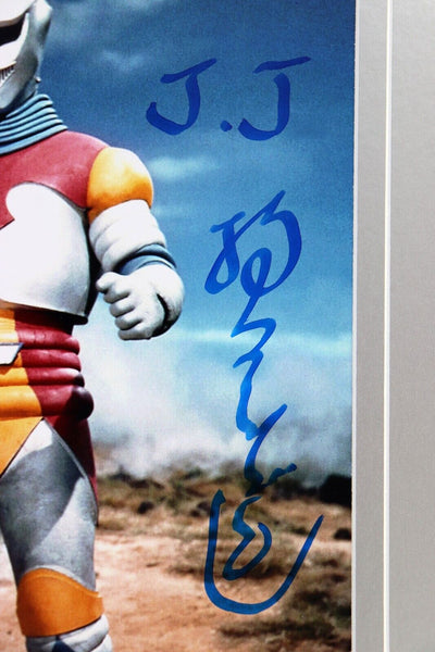 Tsugutoshi Komada Signed Framed 16x20 Photo Display AW Godzilla Jet Jaguar