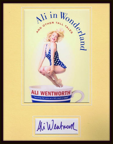 Ali Wentworth Signed Framed 11x14 Photo Display JSA Ali in Wonderland Head Case