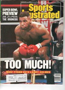 Feb 1 1988 Sports Illustrated Magazine Mike Tyson Larry Holmes