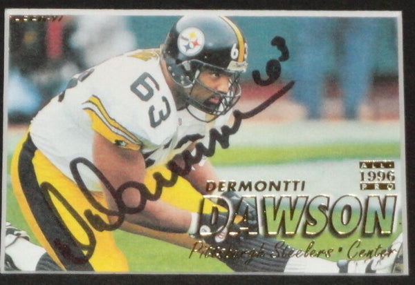 Dermontti Dawson Signed Framed 11x14 Photo Display Steelers 