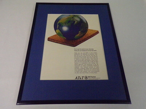 1966 AT&T / Bell Telephone Framed 11x14 ORIGINAL Vintage Advertisement 