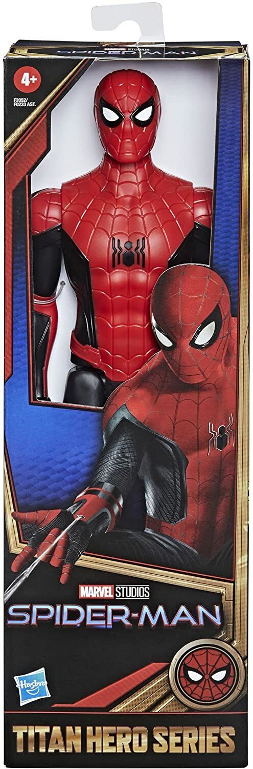 NEW SEALED 2021 Spiderman No Way Home Red Suit 12" Titan Action Figure