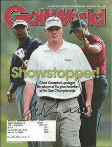 Chad Campbell Signed 2003 Golf World Full Magazine