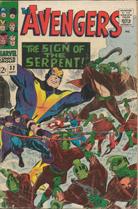 Avengers #32 Vintage 1966 Marvel Comics 1st App Sons of the Serpent + Bill Foste