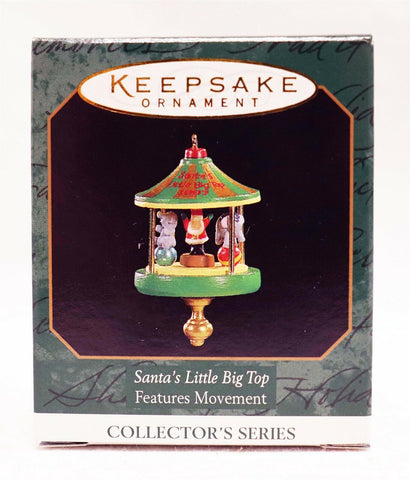 VINTAGE 2002 Hallmark Keepsake Santa's Little Big Top Christmas Ornament 