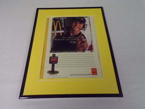 2000 McDonald's Drive Thru Framed 11x14 ORIGINAL Vintage Advertisement