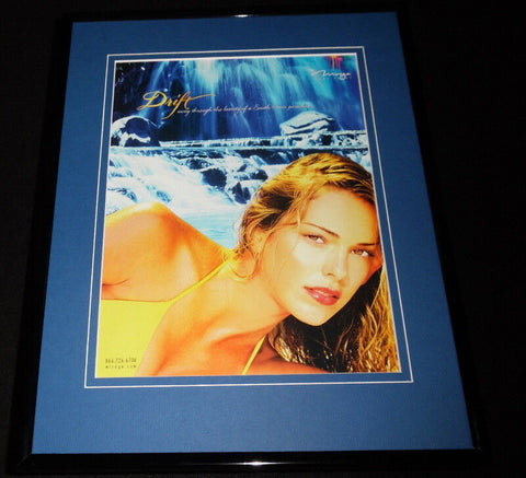 2002 MIrage Hotel / Swimsuit Model 11x14 Framed ORIGINAL Advertisement