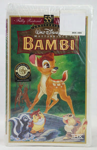 VINTAGE Walt Disney Masterpiece Bambi VHS Cassette in Clamshell Case