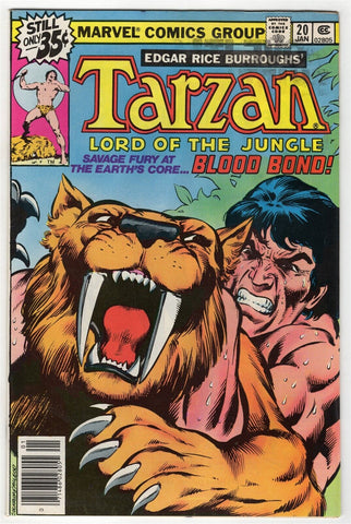 Tarzan #20 ORIGINAL Vintage 1979 Marvel Comics 