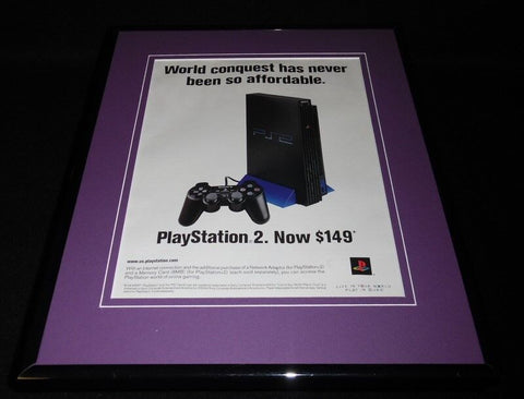 2004 Playstation 2 System PS2 Framed 11x14 ORIGINAL Vintage Advertisement