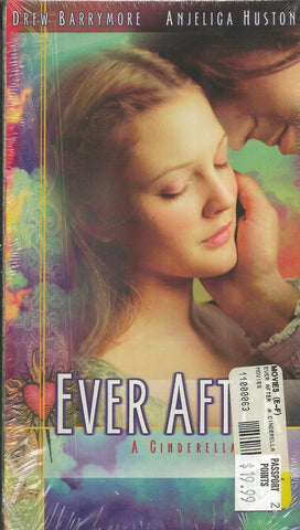 Ever After VINTAGE VHS Cassette Anjelica Huston Drew Barrymore