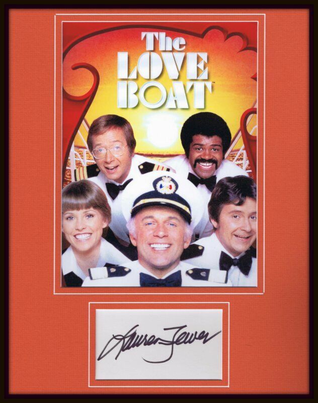 Lauren Tewes Signed Framed 11x14 Photo Poster Display Love Boat w/ cast