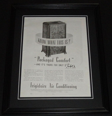 1934 Frigidaire Air Conditioning Framed ORIGINAL Vintage Advertisement Photo