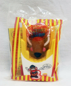 VINTAGE 1998 Burger King Mr Potato Head Fry Bar Toy Figure