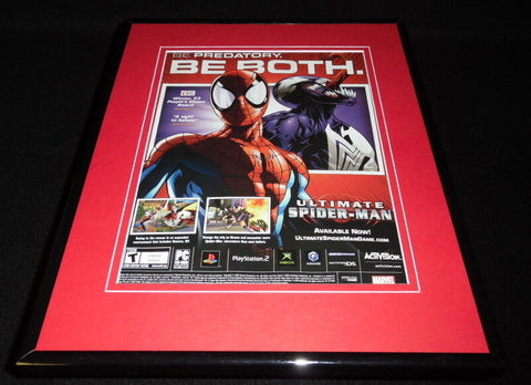 Ultimate Spider-Man 2005 PS2 XBox 11x14 Framed ORIGINAL Advertisement 