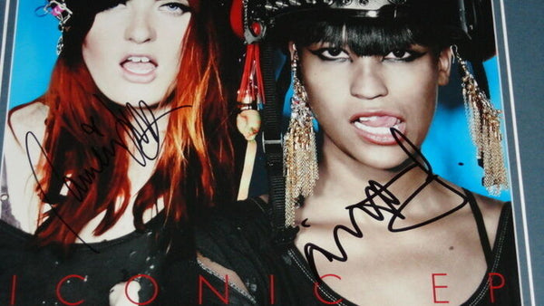 Icona Pop Signed Framed 16x20 Photo Display Caroline Hjelt Aino Jawo